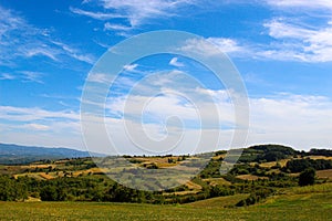 Arable fields of central Serbia.