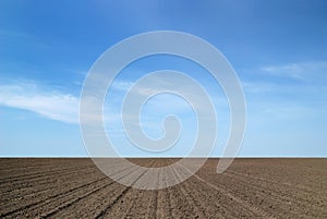 Arable land and the sky