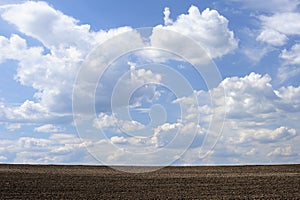 Arable land and the sky