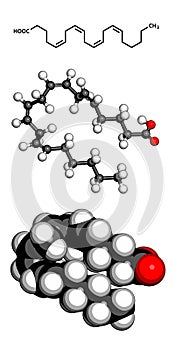 Arachidonic acid (AA, ARA) polyunsaturated omega-6 fatty acid, m