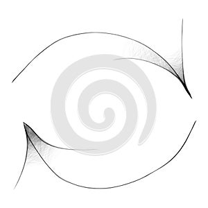 Arachnoid Web Arrow - Gloomy Halloween Concept Drawing Sketch Vector Illustration