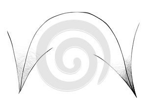 Arachnoid Web Arrow - Gloomy Halloween Concept Drawing Sketch Vector Illustration