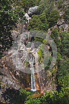 Arado waterfall, in GerÃÂªs, during the spring photo