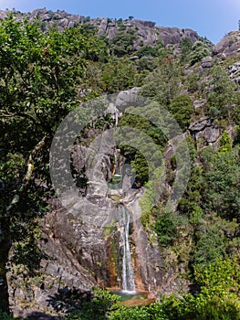 Arado waterfall, in GerÃÂªs, during the spring photo