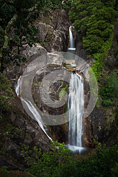 Arado waterfall in Portugal photo