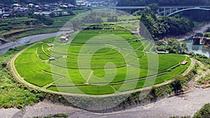 Aragijima Terraced Rice Field in Wakayama, Japan