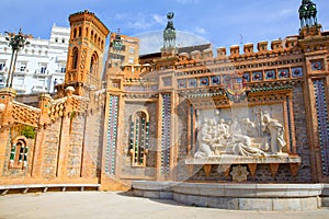 Aragon Teruel Amantes fountain in La Escalinata Spain