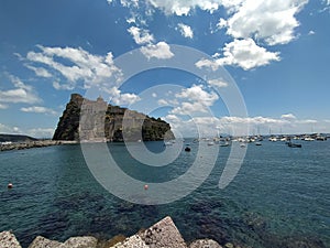 Aragones Caslte in Ischia Island, Italy photo