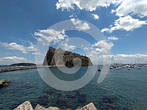 Aragones Caslte in Ischia Island, Italy photo