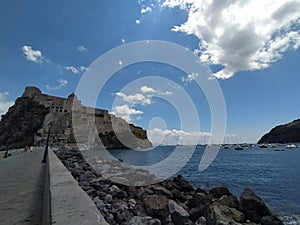 Aragones Caslte in Ischia Island, Italy photo