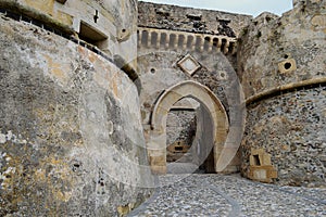 Aragonese Gate at Milazzo castle, Sicily Italy