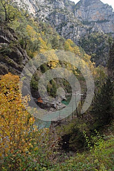 Aragonese Pyrenees in autumn