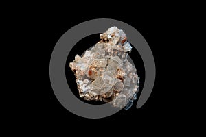 aragonite on black background