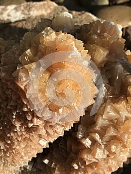 Aragonite rock stone.