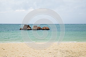 Araha beach in Okinawa, Japan photo