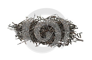 Arame. Dry seaweed . Sea vegetable isolated on white background. photo