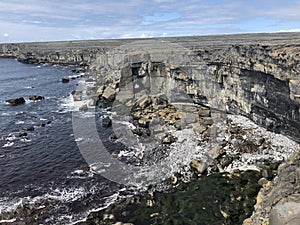 Aran Island Cliffs in Ireland Landscape