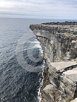 Aran Island Cliffs in Ireland Landscape