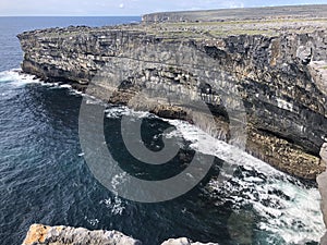 Aran Island Cliffs in Ireland Landscape