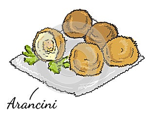 Arancini European Food