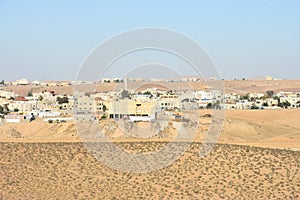 Arara ba Negev, Israel - buildings in Arabic in the settlement