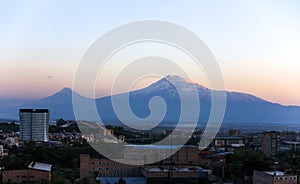 Ararat mountain in Yerevan city