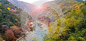 Arashiyama autumn view