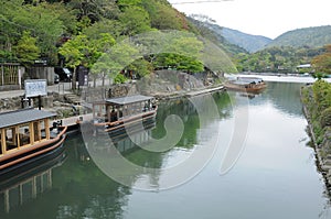 Arashiyama river cruise, Kyoto