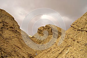 Arava desert - dead landscape,