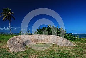 Arawak Petroglyph in Guadeloupe