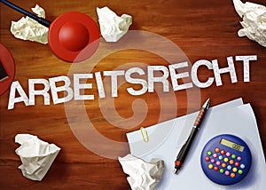 Arbeitsrecht desktop memo calculator office think organize