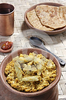 Arbi Ka Saag - A dish made from Colocasia photo
