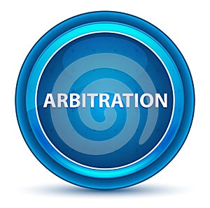 Arbitration Eyeball Blue Round Button photo