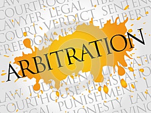 Arbitration word cloud