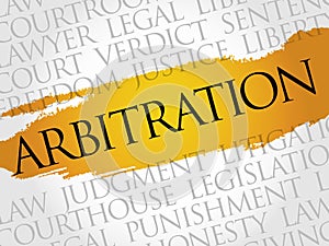Arbitration word cloud
