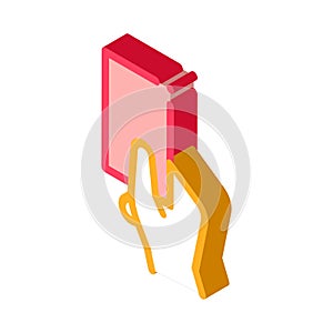 Arbitrator Show Card isometric icon vector illustration