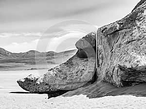 Arbol de Piedra stone tree is an isolated rock formation in Bolivia