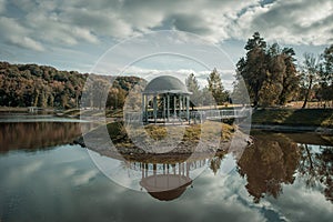 Arbor on the lake