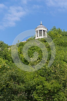 Arbour with columns