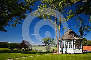 Arbour in a park