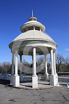 Arbour on river Terek quay. photo