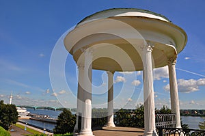 An arbour on Volga embankment in Yaroslavl