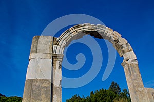 Arc in ancient antique city of Efes, Ephesus ruins