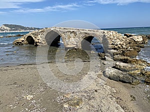 Arc bridge at Argassi beach.