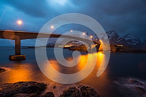 Arc bridge, Lofoten, Norway