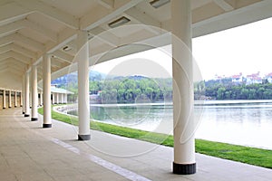 Arc corridor in a park, china