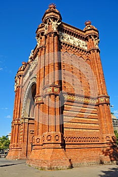 Arc de Triomf in Barcelona, Spain