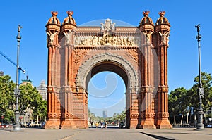 Arc de Triomf in Barcelona, Spain