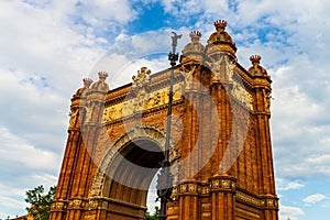 The Arc de Triomf is a triumphal arch in the city of Barcelona in Catalonia, Spain. Triumphal Arch in Barcelona