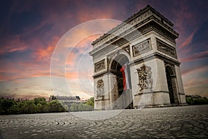 Arc de Triomphe - Arch of Triumph, Paris, France